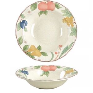 Mikasa Set of 6 Fruit Panorama Rim Fruit Dessert (Sauce) Bowl